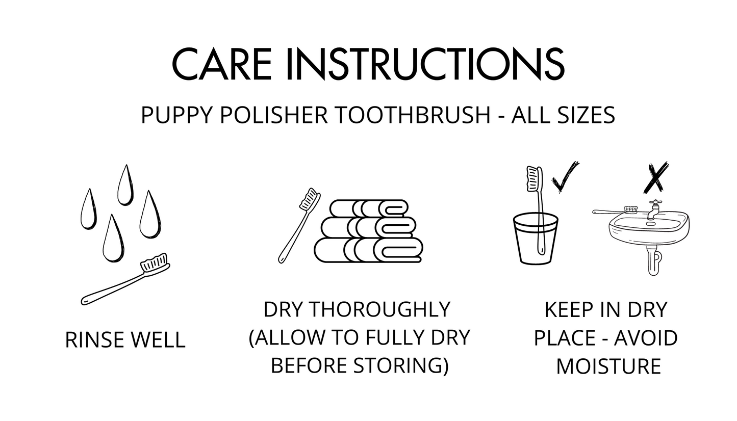 Puppy Polisher Mini Eco Toothbrush (Small)