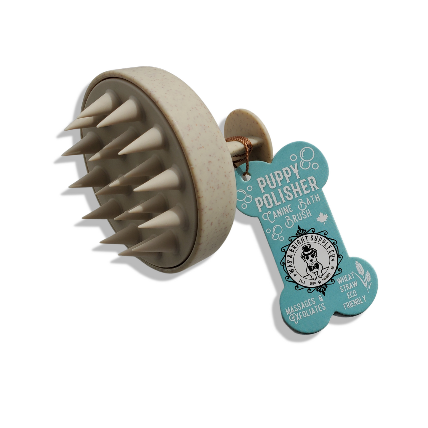 Puppy Polisher - Wheat Straw Shampoo Brush