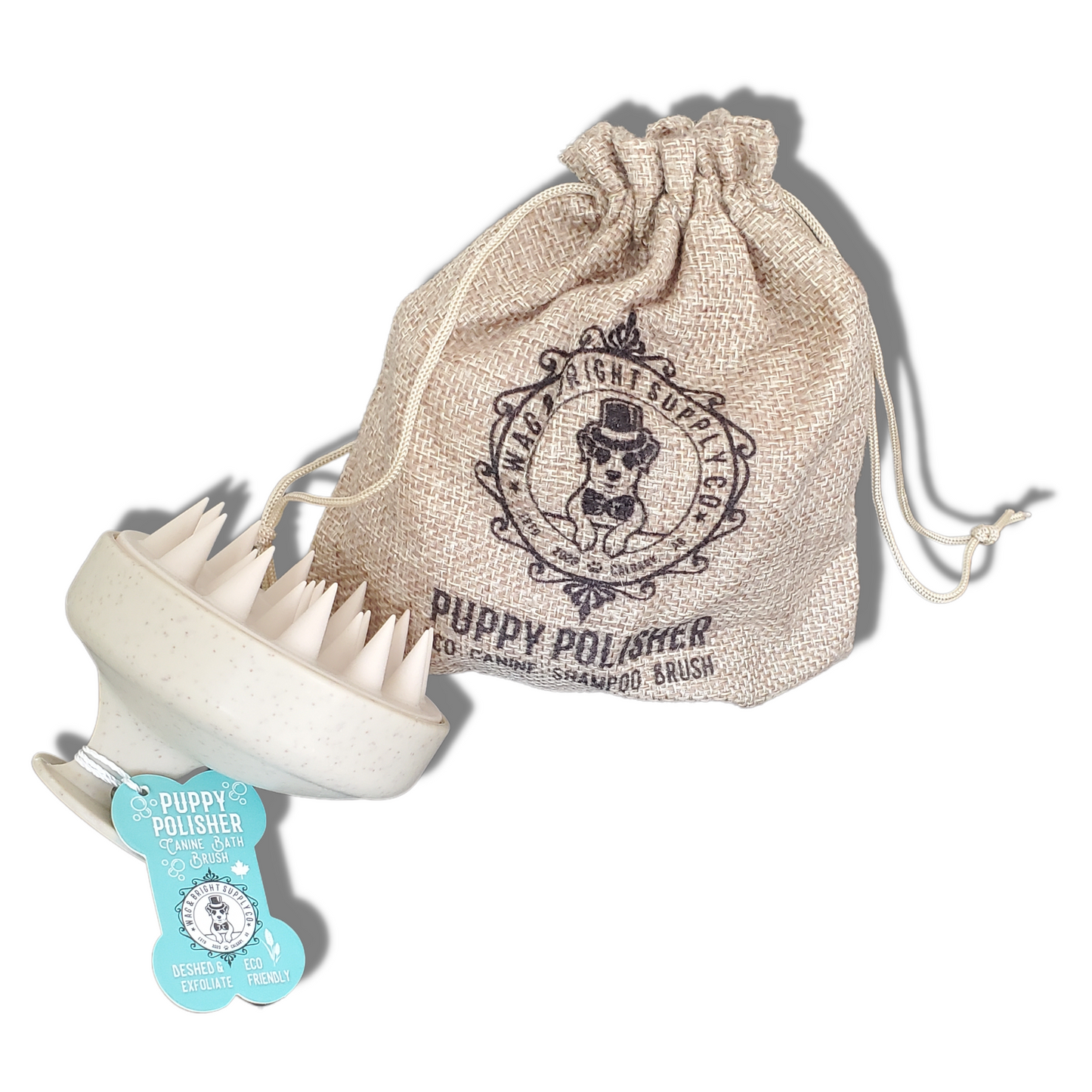 Puppy Polisher - Wheat Straw Shampoo Brush