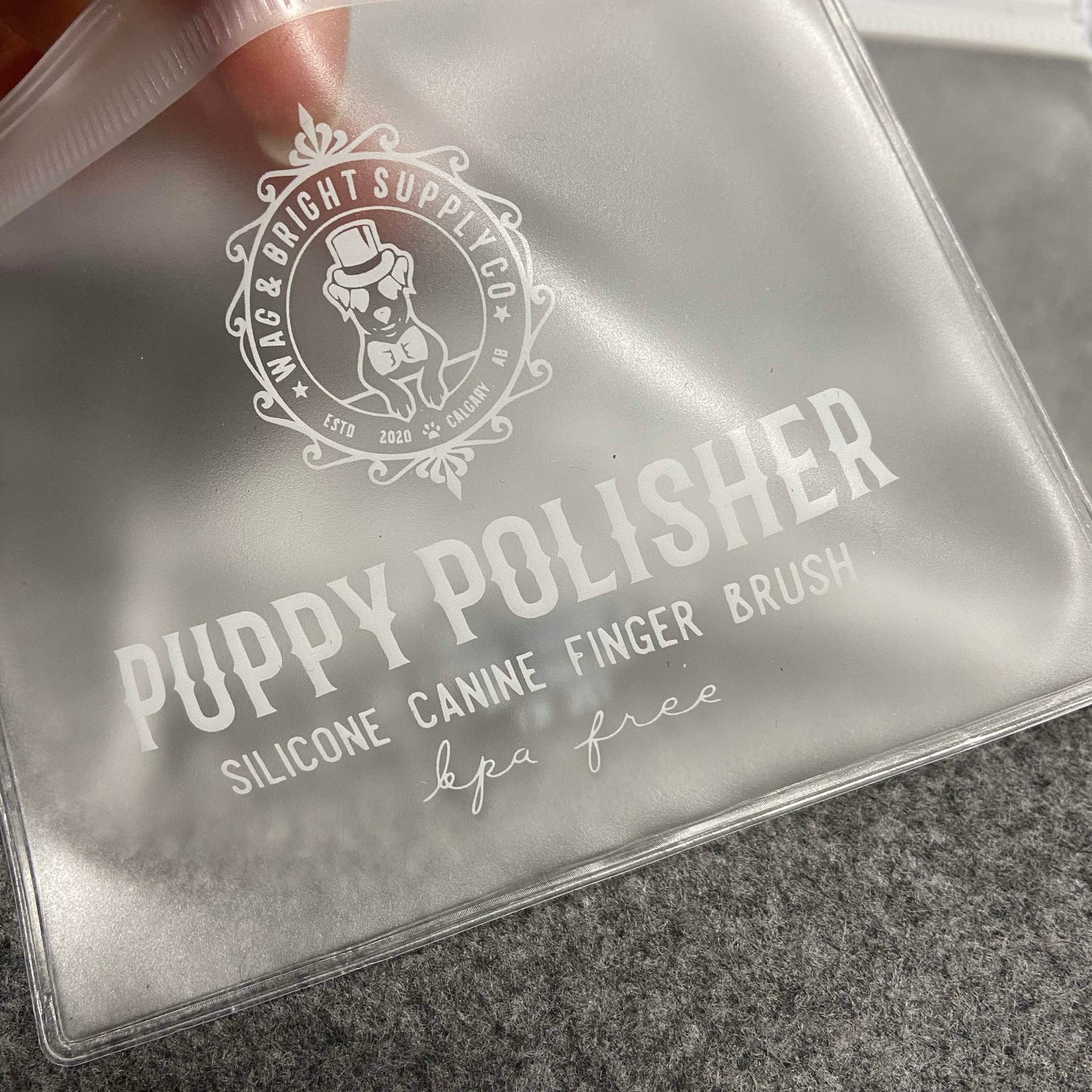 Puppy Polisher Silicone BPA Free Finger Brush